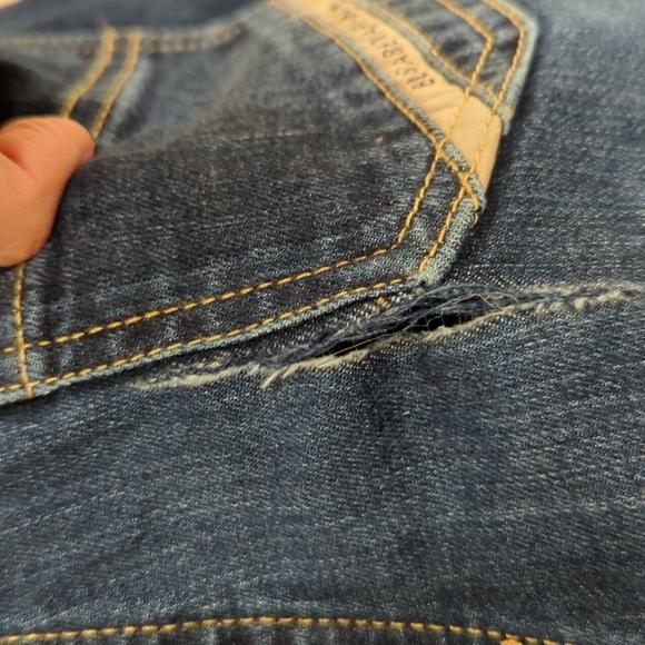 2021 Original Elisabetta Franchi Blue High rise Jeans Size 28 - Picture 6 of 7